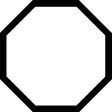A convex octagon has no angles pointing inwards. Shape Octagon Svg Png Icon Free Download (#516920 ...