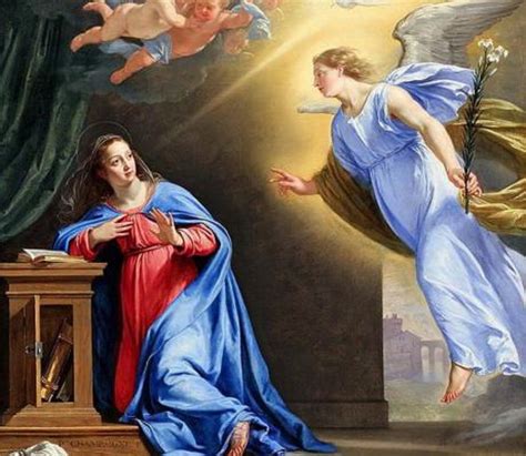 Solemnidad de hoy La Anunciación del Ángel a la Virgen María 25 03