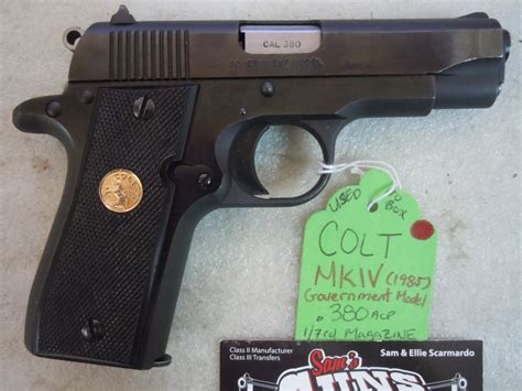 Colt Government Model Mkivseries 80 One 7 Round Ma Sold Sold Sold