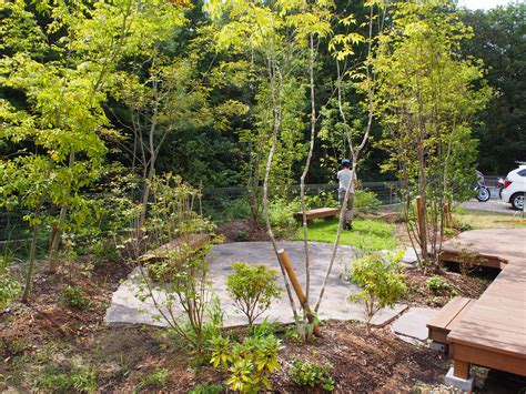 雑木林を取り込んだ庭 - 兵庫県・三田市 あまがえる ｜ 自然を大切にした庭と外構の設計施工