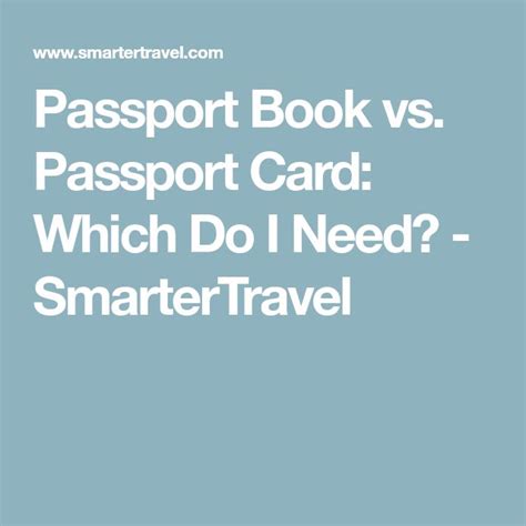 Passport Book Vs Passport Card Which Should You Get Passport Card