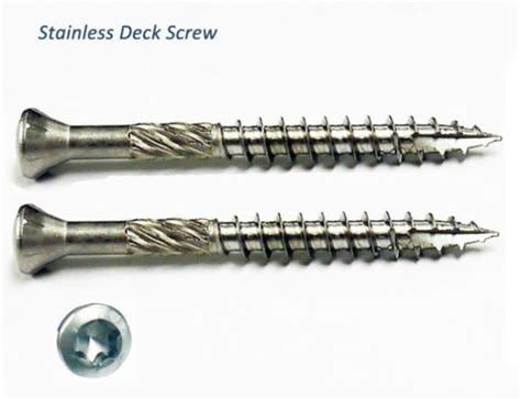 Double Thread 3 4 Inch Torx Drive Stainless Steel Deck Screws With