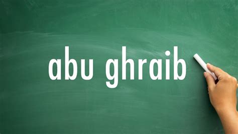 Simply select a language and press on the speaker button to listen to the pronunciation of the word. How do you pronounce abu ghraib - YouTube