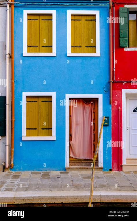 Colorful House In Burano Island Venice Italy Stock Photo Alamy