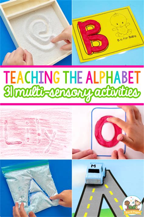 Teaching The Alphabet Multisensory Activities For Preschool Teaching