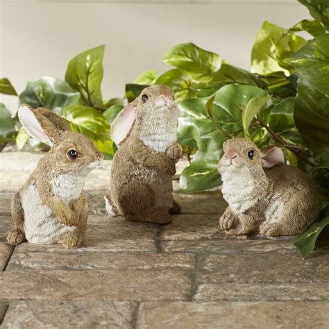 Design Toscano Garden Rabbit Statue Set & Reviews | Wayfair