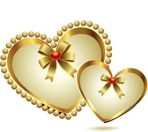 Heart Gold Heart Shaped Pattern Png Download 1027915 Free