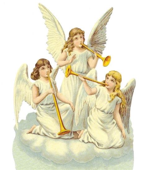 5128 Cherubs Angels Choirs Carols Decoupage Scrap Book Ing