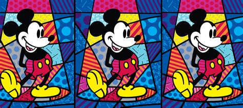 Romero Britto Disney Pop Art Arte Do Mickey Mouse Romero Britto Art