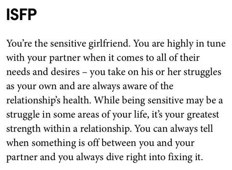What Kind Of Girlfriend You Are Based On Your Mbti Type Isfp Isfp