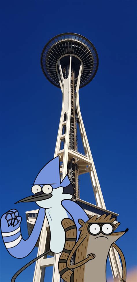 Mordecai And Rigby In Space Needle By Jcp Johncarlo On Deviantart