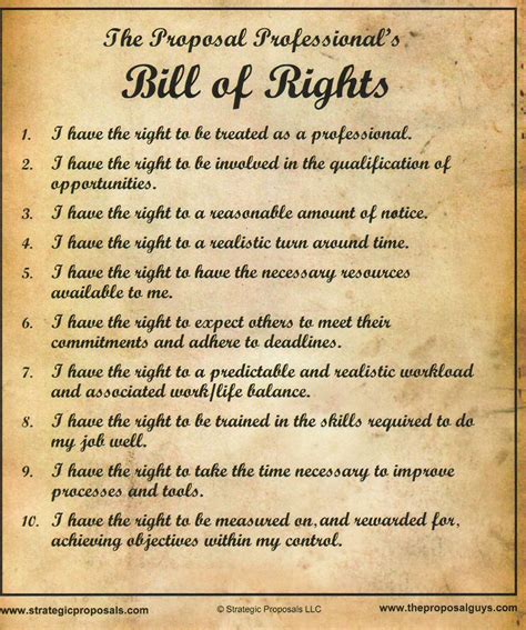 Bill Of Rights Printable For Babes