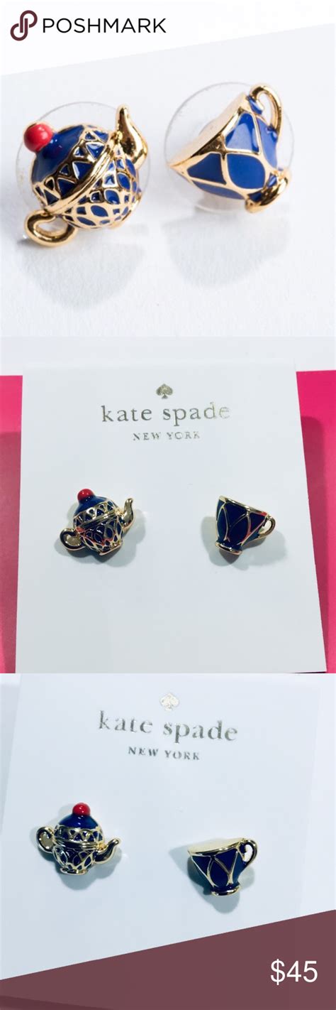 Trots våra fyra år här i huset så är det först nu, den här sommaren, som jag känner att jag kan njuta av vår trädgård på riktigt för första gången. Kate Spade Tea Time Earrings NWT | Kate spade jewelry ...