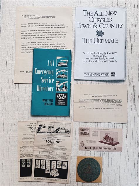 Vintage Car Pamphlets And Brochures Vintage Aaa United States Vintage