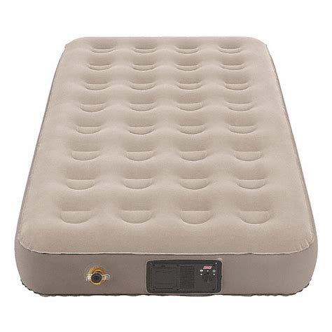 Sold and shipped by skymall. COLEMAN 74" x 39" x 9-1/2" Twin Air Mattress with 300 lb ...