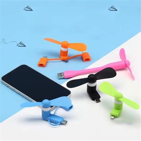 3 In 1 Travel Portable Cell Phone Mini Fan Cooling Cooler For Android