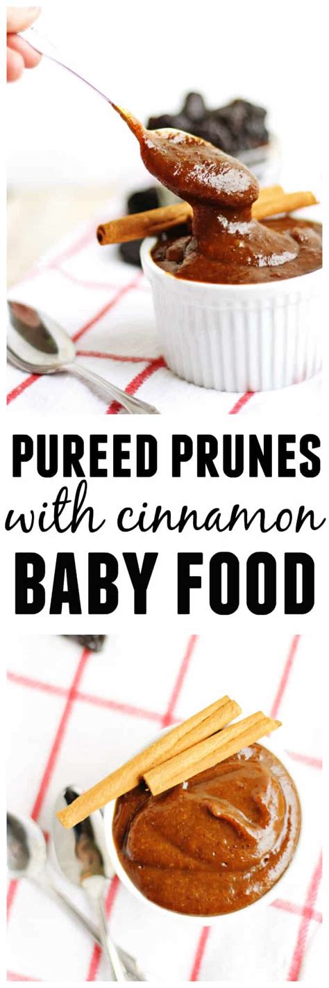 It is also a nutritious puree rich in vitamin a, vitamin c, fiber and antioxid. Pureed prunes with cinnamon | Recipe | Baby food recipes ...