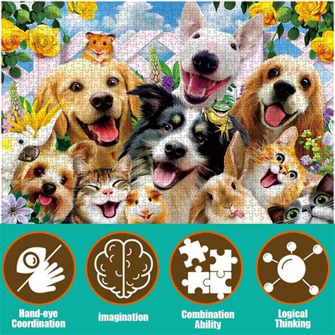 Dog Puzzles for Adults & Kids - Puppy Assembling Toy Gifts 1000 PCS - Walmart.com - Walmart.com
