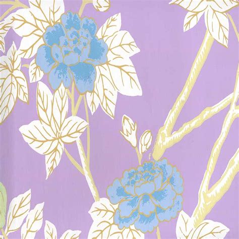 Quadrille Happy Garden Lavender Wallpaper 40 Off Samples