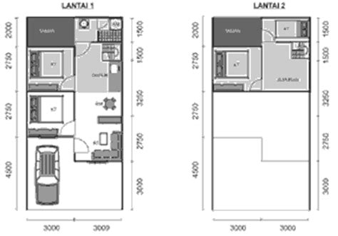 Denah rumah type rumah minimalis type 36 ada yang model 1 lantai atau 2 lantai. Denah Rumah Minimalis Type 21 2 lantai Terbaru 2020 ...