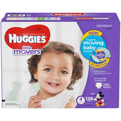 Huggies Little Movers Diapers Size 4 136 Diapers