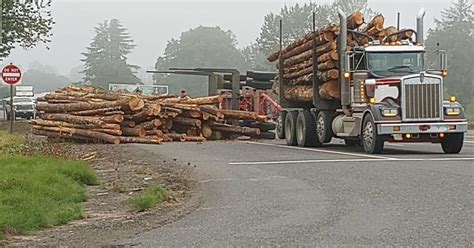 Log Truck Spill Slows Traffic On Highway 126 In Springfield News