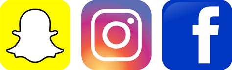 Download Hd Instagram Clipart Snapchat Facebook Instagram Logo Png
