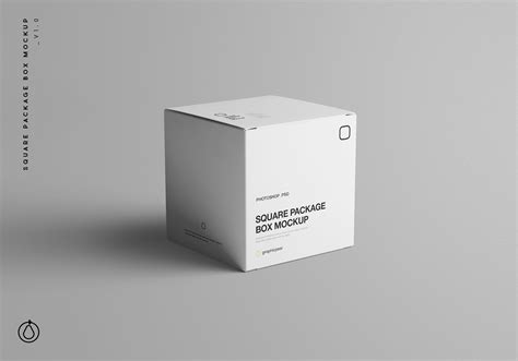 Square Package Box Mockup Behance