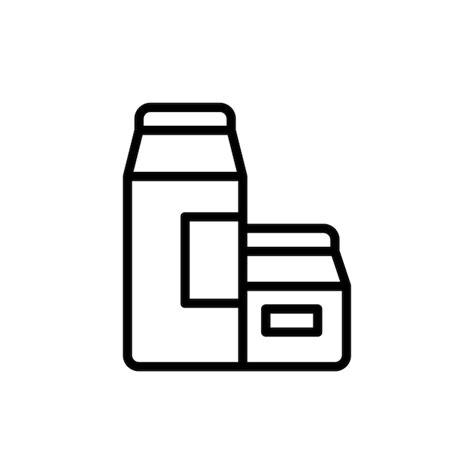 Premium Vector Milk Icon Vector Simple Glpys Minimalist