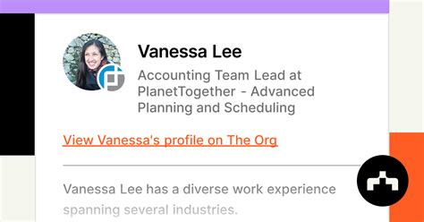 Vanessa Lee Accounting Team Lead At Planettogether Advanced