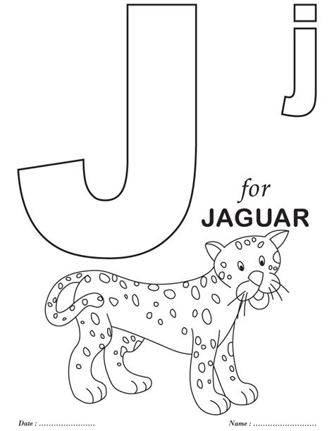 6 Best Images of Printables For Preschool Letter J - Letter J