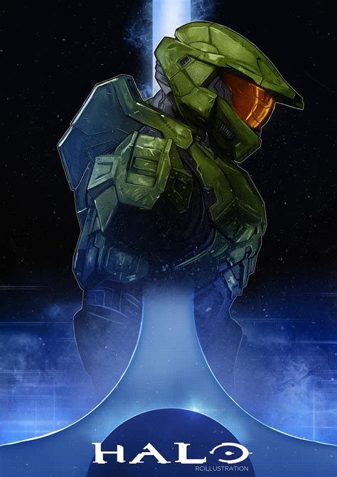 A Little Halo Poster I Illustrated In My Spare Time Rhalo