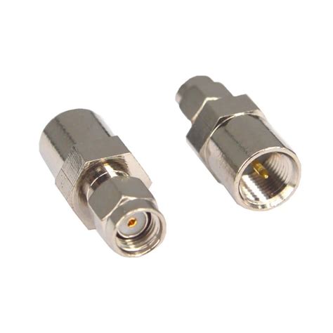 2 Pieces Rp Sma Male To Fme Male Straight Rf Coaxial Adapter Connector