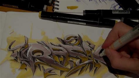 Rasko Sketching Graffiti 3d Art Video New Youtube