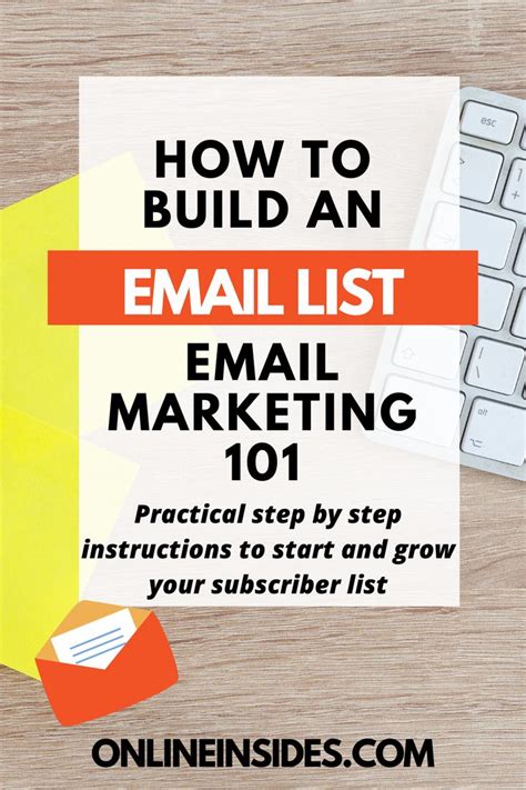 How To Build An Email List Email Marketing 101 Guide Words Email