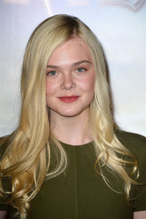 Elle Fanning Stains Curls And Lip Stains