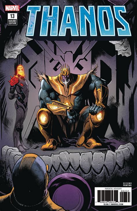 Thanos 13 2017 2nd Printing Variant Cover By Geoff Shaw Marvel