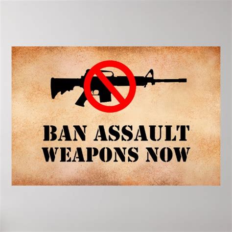 Ban Assault Weapons Poster