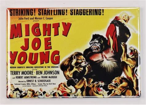 Mighty Joe Young Movie Poster Fridge Magnet Gorilla Ape King Kong Film F5