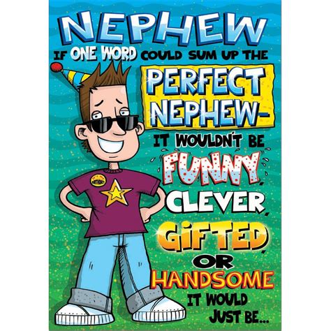 Once you have the perfect ones picked out, come back to customize the look and message of each card until it's just right. Doodlecards Funny Nephew Birthday Card - Medium - doodlecards