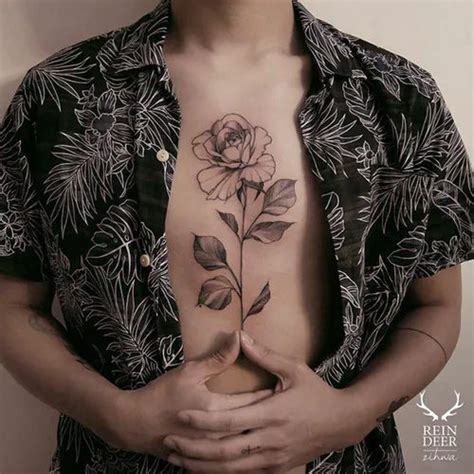Chest Tattoos The Definitive Inspiration Guide Cool Chest Tattoos Rose Chest Tattoo Chest