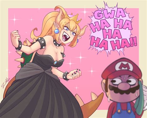 Pin By Levi Aerum On Mario And Bowsette Super Crown Historical Meme