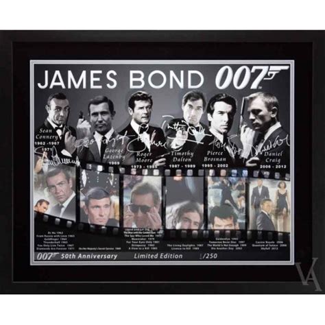 James Bond 007 50th Anniversary Limited Edition Skyfall Signed And Framed
