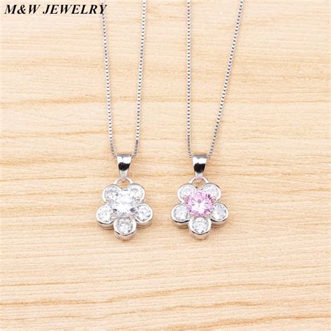 Mandw Jewelry Fashion 925 Sterling Silver Silver Pendant For Women Sakura