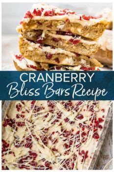 Skinny Cranberry Bliss Bars Recipe The Cookie Rookie Video