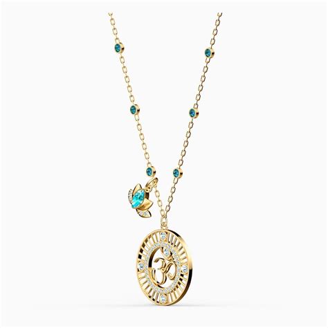 Buy Swarovski Symbolic Om Necklace Gold Tone Plating Online