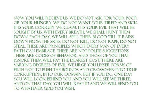 Boondock Saints Final Speech Boondock Saints Quotes Boondock Saints