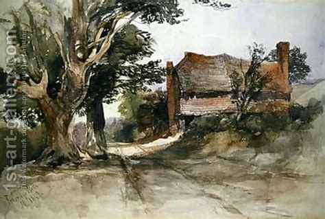 An Old Cottage At Tunbridge Wells 1847 John Middleton Oil Painting