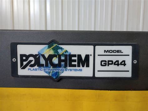 polychem model gp plastic strapping systems banding machine stock