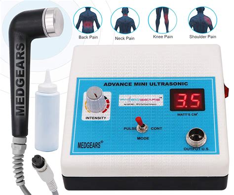 MEDGEARS New Professional Ultrasonic Therapy Machine UST Physiotherapy Ultrasound Massager For